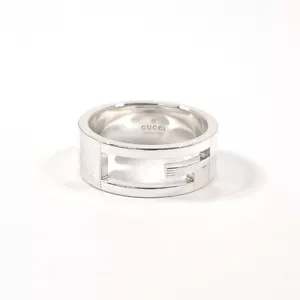 GUCCI Ring Branded Cutout G Silver925 US 8.5(US Size) mens accessory - Bild 1 von 9