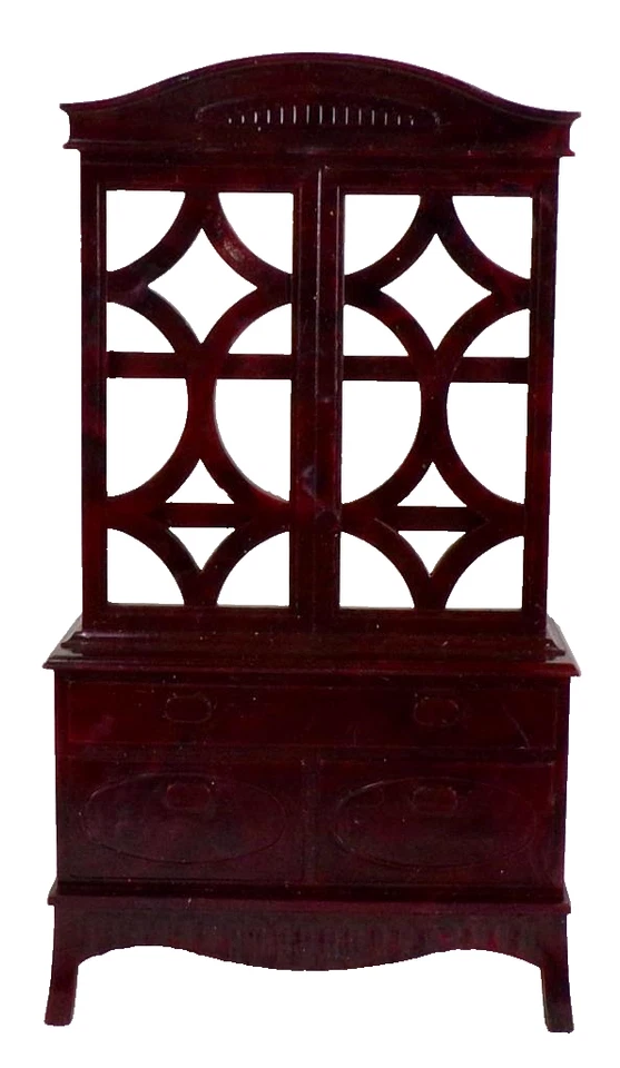 Gabinete de China ideal Hutch casa de muñecas miniatura 1:12 plástico duro I-979 años 50 #8 Foto 1 de 4