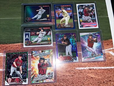 2024 Topps Series 1 Corbin Carroll Easter Parallel & base | Chrome Stars Of MLB - Image 1 of 4