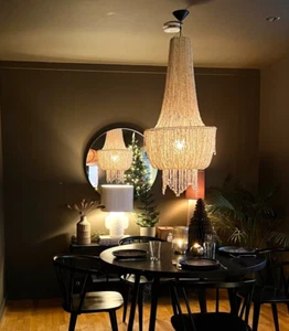 Böhmischer Muschel Kronleuchter klassisches Design Bali Kronleuch - Bild 1 von 8