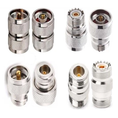 1× N Type to UHF SO239 PL259 Male Female RF Coaxial Coax Adapter Connector - Image 1 of 2