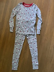 New Gap Boys Christmas Pajamas Cool Santa *Organic Size 10- 12 - Picture 1 of 4