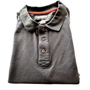 Duluth Trading Long Sleeve Polo Mens Size XXL Gray Cotton New - Picture 1 of 8