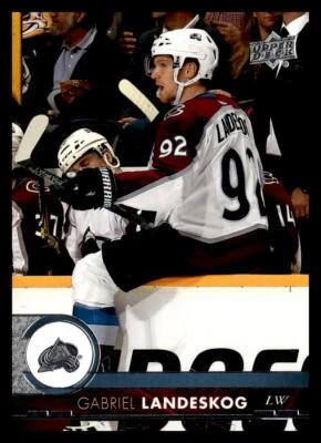 2017-18 Upper Deck #296 Gabriel Landeskog Colorado Avalanche Hockey Card - Image 1 of 2