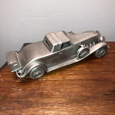 Coche modelo Duesenberg SJ vintage Danbury como nuevo 1934 peltre coleccionable Foto 1 de 4