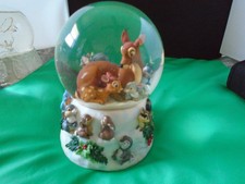 Disney Bambi Snow Globe by Enesco Plays "Cantique de Noel"