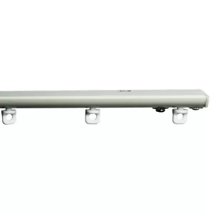 160cm Hidden Curtain Track Discrete White Metal Top Fix for Home Camper Caravans - Picture 1 of 6