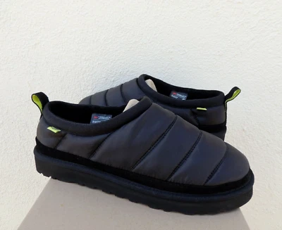 UGG TASMAN LTA BLACK POLYESTER PUFF/ WOOL SLIPPERS SHOES, MEN US 9/ EUR 42 ~NEW - Image 1 of 4