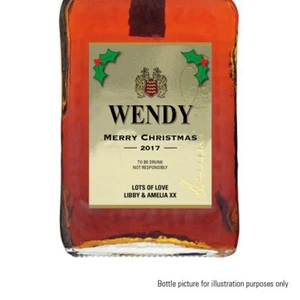 Christmas secret Santa PERSONALISED DISARONNO BOTTLE LABEL XMAS GIFT IDEA b10 - Picture 1 of 2