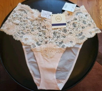  LA PERLA Calzoncillo Control, Bordado Encaje Decoración Beige Talla UK 16 NUEVO CON ETIQUETAS Foto 1 de 4
