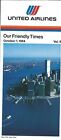 Airline Timetable   United   01 10 84   New York City Cover