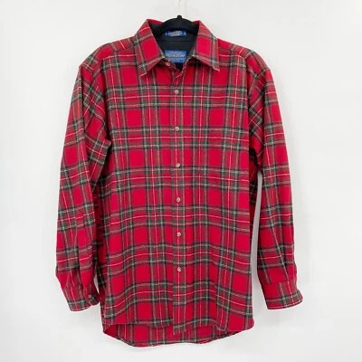 Pendleton Lodge Button Front Shirt Plaid Authentic Stewart Tartan Size S Wool - Image 1 of 4