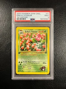 Pokemon Gym Challenge #41 - Erika's Ivysaur - MINT - 1st Edition - PSA 9! - Picture 1 of 4