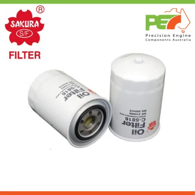Nuevo * SAKURA * Filtro de aceite para MITSUBISHI FUSO 4,9 L FH 100 FH 1990-1995 Foto 1 de 4