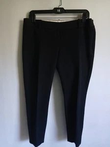 J Crew Stretch Minnie schwarze Damenhose gerades Bein Größe 8 Baumwollmischung - Bild 1 von 9