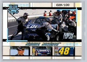 2003 wheels high gear Silver Foil Jimmie Johnson SP 029/100 - Picture 1 of 2