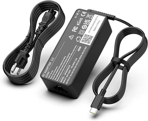 Adaptador Cargador USB C 45W para HP Chromebook X360 14-CA000 11-ae000 14-CA051WM - Imagen 1 de 7