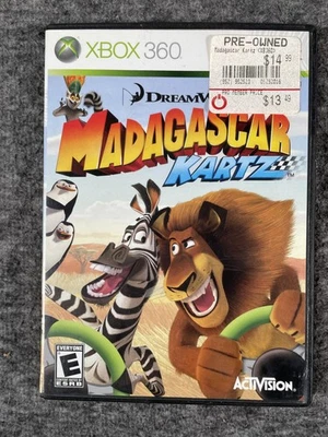DreamWorks Madagascar Kartz Xbox 360 Video Game Activision Case Disc Racing - Image 1 of 4