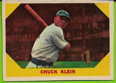 1960 Fleer Error Card - **CHUCK KLEIN FRONT / BRANCH RICKEY BACK** - Free Ship! - Image 1 of 2