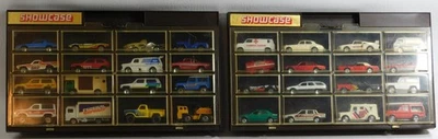 2 Hot Wheels Showcase 1981 Display Cases & 32 cars Wall Mount - Read - Image 1 of 4