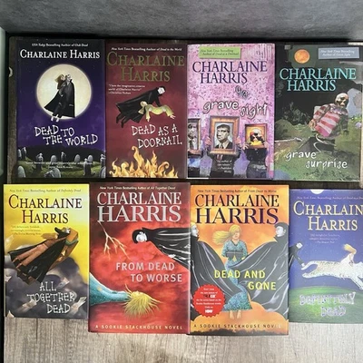 Charlaine Harris | Lot Of 8 Books | Sookie Stackhouse Harper Connelly Hardcover Foto 1 de 4
