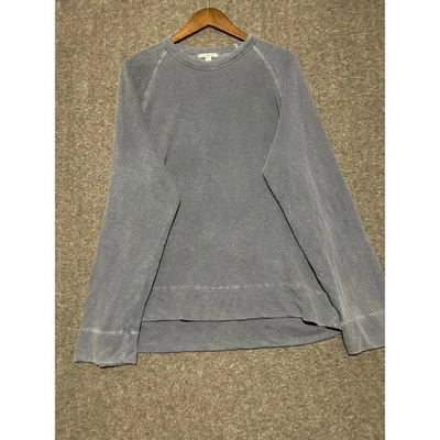 James perse vintage sweatshirt terry Sweater pullover mens blue size 4 crewneck - Image 1 of 4