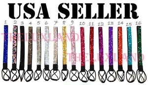 Rhinestone Crystal Headband Elastic Stretch Hair Band Hair Hairband Accessory - Picture 1 of 32