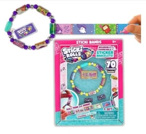 Sticki Rolls Sticki Bands, tragbares & teilbares Stickerarmband, 70 Mini Sticker - Bild 1 von 1