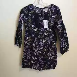 The Children's Place Toddler Girls Romper Size 3T Long Sleeve Floral New - Picture 1 of 3