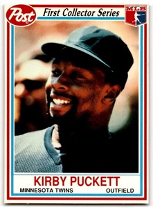 1990 Post Cereal First Collector Series Kirby Puckett Minnesota Twins #3