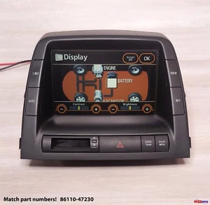 2006-2009 TOYOTA PRIUS MFD INFORMATION RADIO DISPLAY TOUCH SCREEN 86110-47230 - Picture 1 of 7
