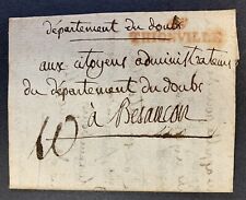 France, 1760, Stampless Cover/2 1/2 Page Folded Letter, War, Army of Moselle