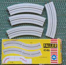 Faller Ams 4546 4 X Single Lane Curves IN Orig. Box