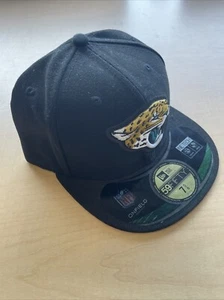 New Era 59Fifty Jacksonville Jaguars Black Fitted Hat 7 5/8 - Picture 1 of 6