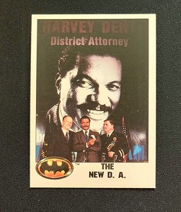 TOPPS BATMAN (1989 Series 1) #20 "The NEW D.A." Movie Trading Card New/Sharp