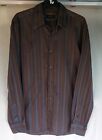 Ted Baker London Striped Purple Mix Medium Mens Ted Size 4 Shirt