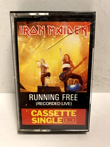 Iron Maiden - Running Free Cassette Single Tape - Tested - Rare Nice - Picture 1 of 4