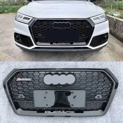 Per Audi Q5 SQ5 2018-2020 RSQ5 Anello nero griglia anteriore a nido d'ape - Bild 1 von 4