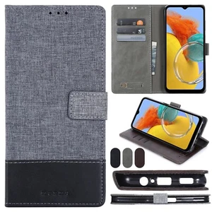 For Google Pixel 7/6 Pro 7A 6A Canvas Leather Stand Flip Wallet Phone Case Cover - Zdjęcie 1 z 49