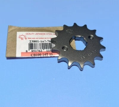 Front Sprocket Drive 14T Fits Honda CB100 CB125 CL90 CL100 S90 SL90 SL100 XL100 - Image 1 of 2