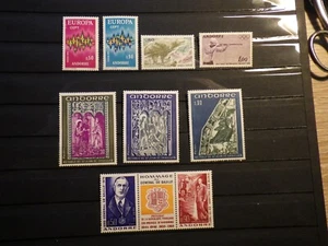 9x Timbres ANDORRE ANDORRA 1972 Annee COMPLETE  Neuf ** Unused MNH **  - Picture 1 of 1