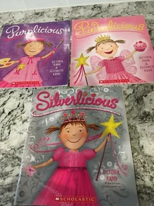 Pinkalicious Purplicious Silverlicious Lot of 3 Larger Paperback Books by V Kann - Picture 1 of 5