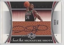 2006-07 Upper Deck Sweet Shot Signature Shots Leather David Noel Rookie Auto RC