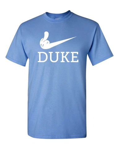 Men's UNC Fan Flipping the Bird Middle Finger to Duke Fans T-Shirt Cover