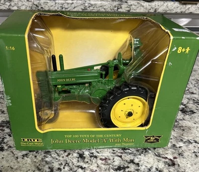 De colección NUEVO ERTL JOHN DEERE MODELO "A" CON HOMBRE ESCALA 1:16 METAL FUNDIDO A PRESIÓN Foto 1 de 4