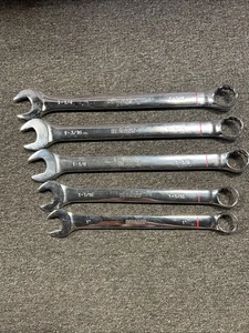 Kobalt SAE Large Wrench 5 Piece Set - 1-1/4", 1-3/16", 1-1/8", 1-1/16", 1" - Foto 1 di 8