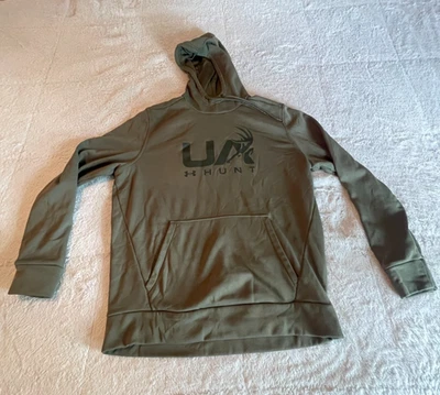 Sudadera con capucha Under Armour Hunt talla grande verde militar Foto 1 de 4