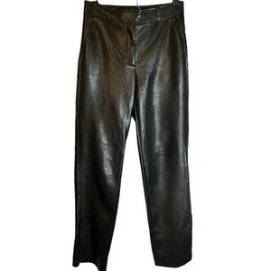 Babaton Aritzia Command Crop Kunstlederhose Größe 6 schwarz FVL 01-06-37288-31 - Bild 1 von 12