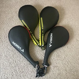 Lot Of 2, BMA & VISION  Taekwondo Kick Pads Good Condition - Picture 1 of 4