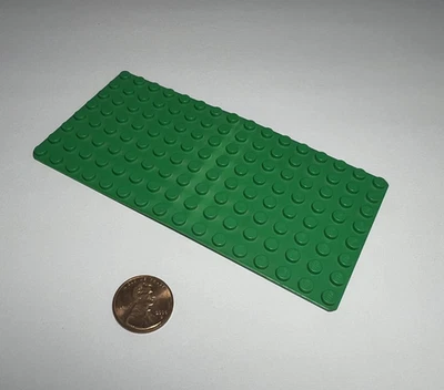 Placa Base Lego 8 x 16 Superficie Verde Brillante Construcción Doblada TIENDA CASA DE CIUDAD Foto 1 de 3